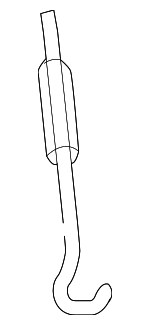 91323B000 - Body: Bar for Kia: Cadenza, Forte, Forte Koup, Forte5, K4, K5, K900, Optima, Rio, Seltos, Sorento, Soul, Spectra, Spectra5, Sportage, Stinger, Telluride Image