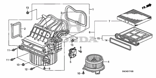Heater Blower for 2006 Honda Civic #0
