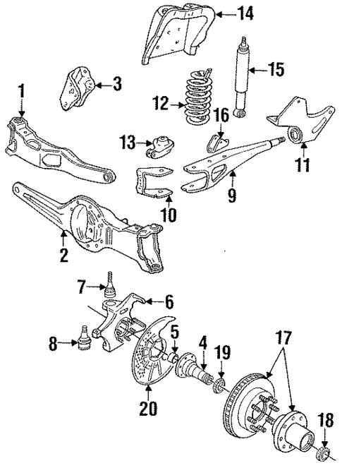Suspension Components for 1996 Ford Bronco #0