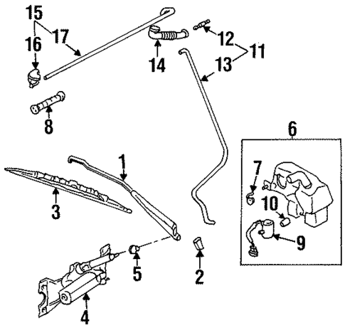 Wiper & Washer Components for 2002 Kia Sportage #0