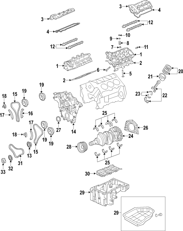 516R53CA00 - Engine: Cylinder Head for Hyundai Image