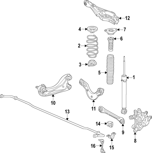 Rear Suspension for 2020 Honda CR-V #0