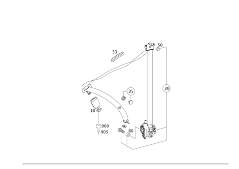 Safety Belts for 2010 Mercedes-Benz GL550 #0