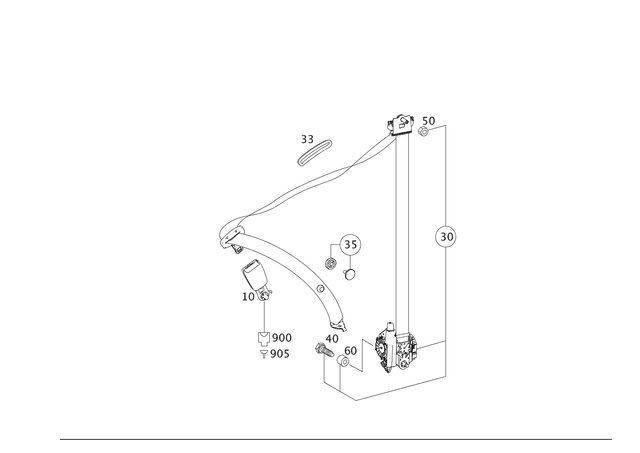 1648602269 - Folding Seat/Center Seat: Seat Belt Buckle for Mercedes-Benz: GL320, GL550 Image image