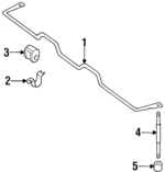 5461201P00 - : Stabilizer Link Bushing for Nissan: 200SX, 240SX, 300ZX, Pulsar NX, Sentra, Stanza, Van Image