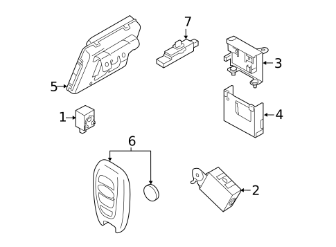 Keyless Entry Components for 2021 Subaru Forester #0
