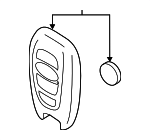 88835FL032 - : Keyless Entry Transmitter for Subaru: BRZ, Crosstrek, Forester, WRX, WRX STI Image