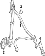 MB774402 - : Seat Belt Assembly for Mitsubishi Image