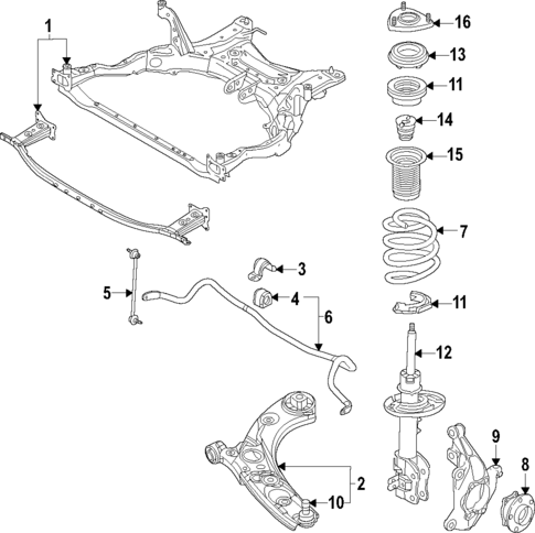 Suspension Components for 2024 Mazda CX-50 #1