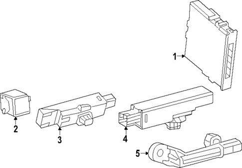 Keyless Entry Components for 2024 Toyota Corolla #1