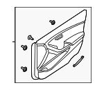 82308A5201RYJ - Body: Door Trim Panel for Hyundai: Elantra GT Image