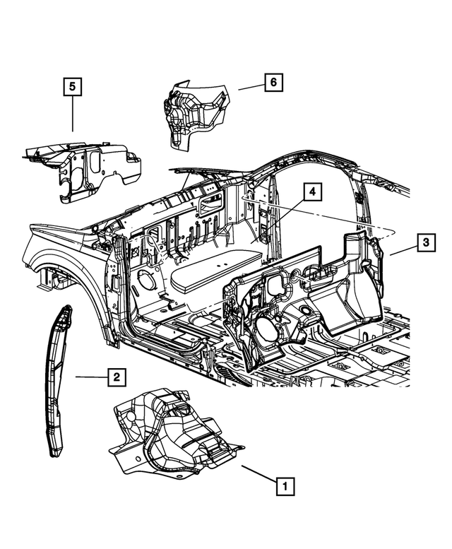 5028505AB - Interior Trim: Dash Panel Silencer for Mopar Image
