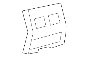 589230E100E0 - Body: Rear Panel for Toyota Image