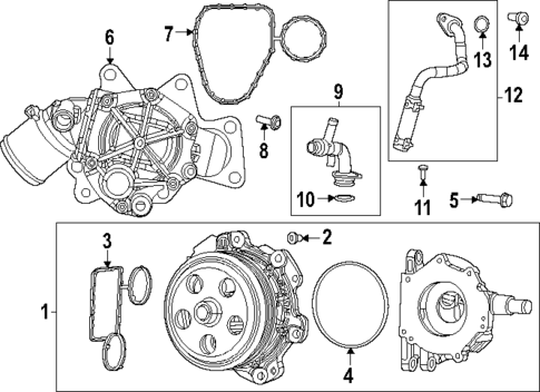 Water Pump for 2024 Jeep Wagoneer L #0