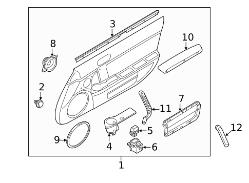 Interior Trim - Door for 2015 Mazda MX-5 Miata #0