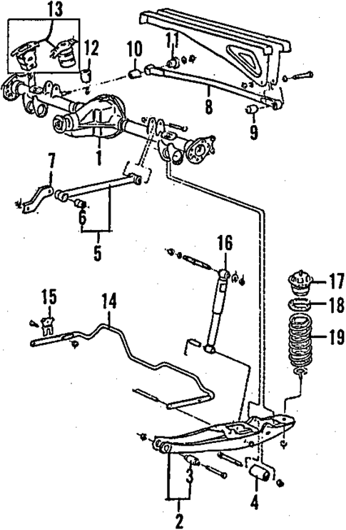 Rear Suspension for 1985 Volvo 760 #1
