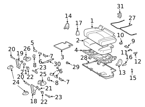 Second Row Seats for 2006 Lexus GX470 #1