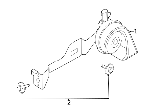 Horn for 2025 Ford Bronco Sport #0
