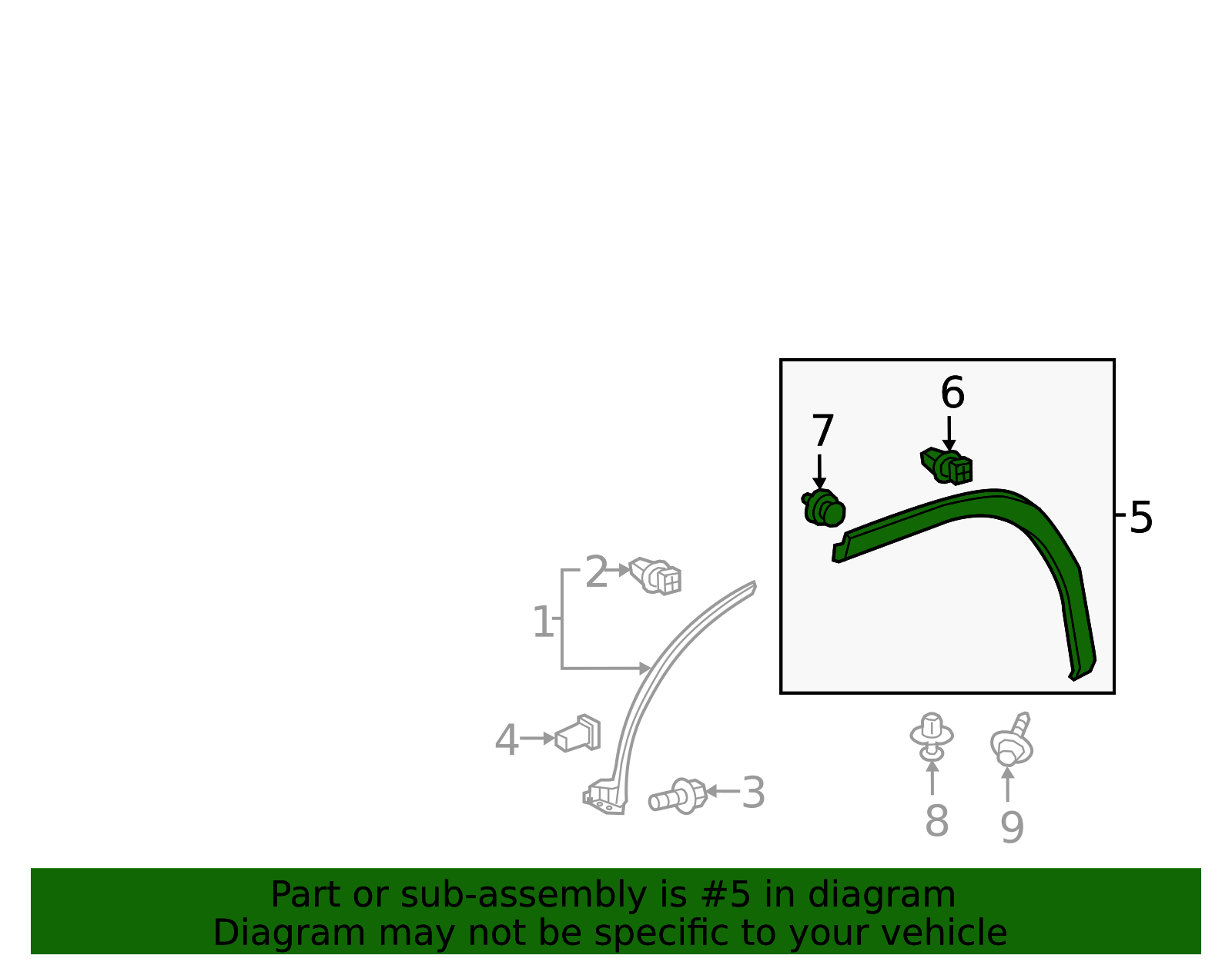 75605-0E010 - Wheel Opening Molding 2016-2022 Lexus | Longo