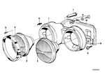 63121367515 - Lighting: Supporting Frame Left for BMW Image