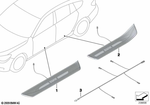 51477193473 - Retrofitting / Conversion / Accessories: Trim Cover, Sill, Lighted, Front Left for BMW Image