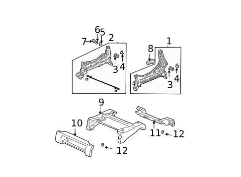 Tracks & Components for 2004 Honda Pilot #1