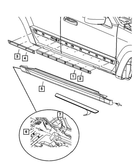 Moldings and Ornamentation for 2007 Jeep Grand Cherokee #0