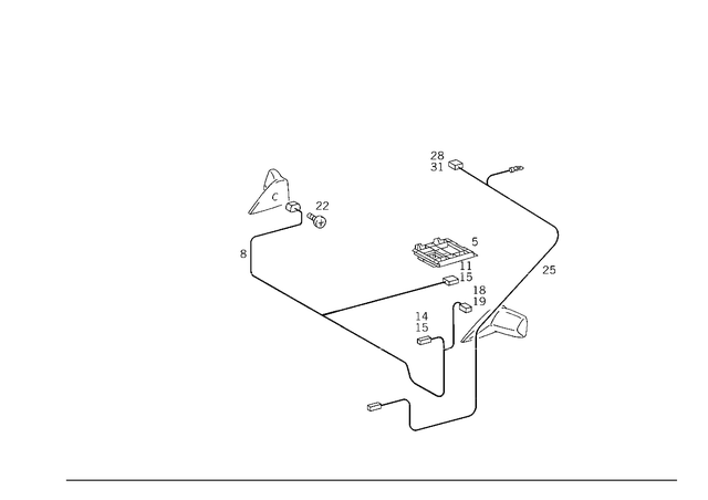 1248210371 - Electrical System: Strip for Mercedes-Benz Image image