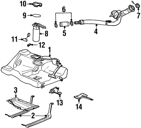 Fuel System Components for 2001 Saturn SC2 #0