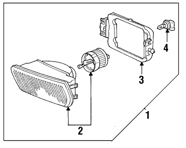 63178360941 - Electrical: Fog Lamp Assembly for BMW Image