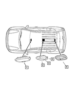 6TQ18DX9AA - Electrical: Dome Lamp for Dodge: Caliber | Jeep: Compass, Patriot Image