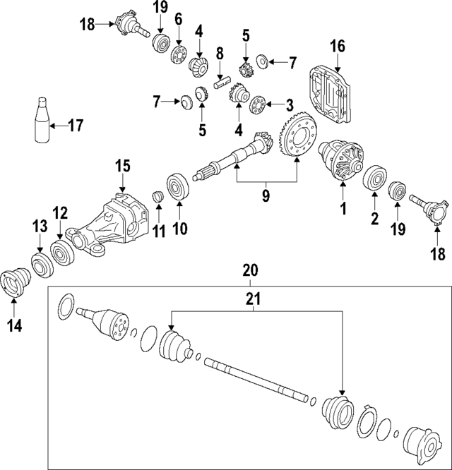 38424EB300 - Universals &amp; Rear Axle: Shim for Infiniti Image