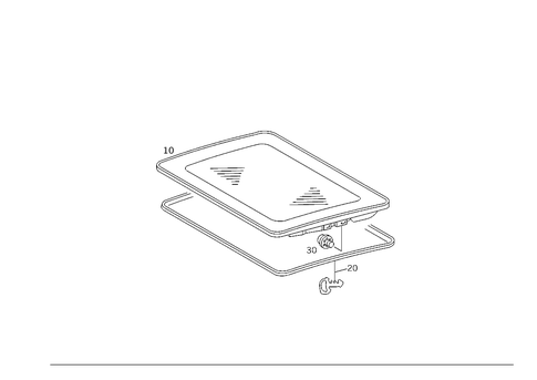 Sliding/Lifting Roof Plate for 2001 Mercedes-Benz C240 #0