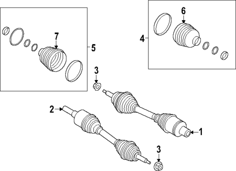 Drive Axles for 2024 Ford Expedition #0