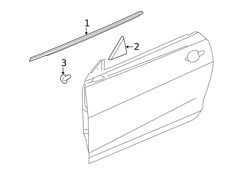 Exterior Trim - Door for 2010 Chevrolet Camaro #0
