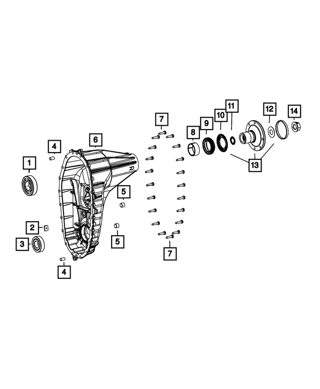 68161328AA - Transfer Case and Power Transfer Unit: Output Shaft Bearing for Mopar Image