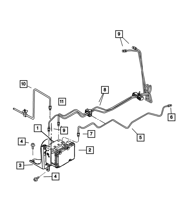 5093774AA - Service Brakes: Anti-lock Brake Control Unit for Mopar Image