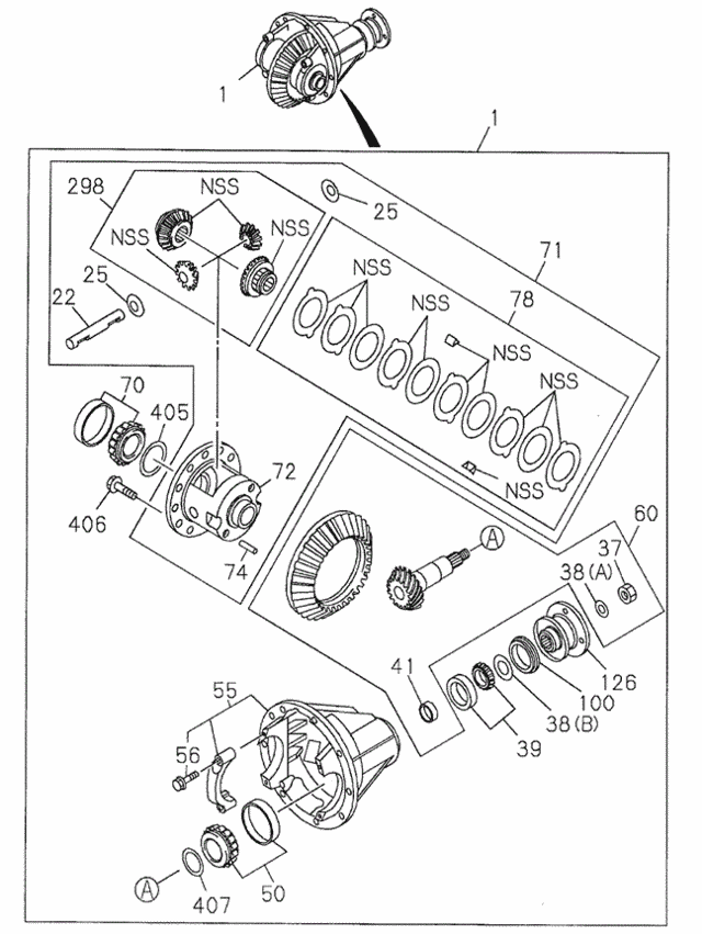 Rear Final Drive for 1998 Acura SLX #0