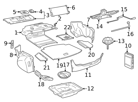 Interior Trim - Rear Body for 2002 Lexus LS430 #0