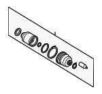 28392FE030 - Front Drive Axle: Outer Cv Joint for Subaru: Impreza Image