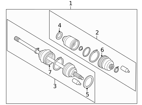 Drive Axles for 2004 Subaru Impreza #0