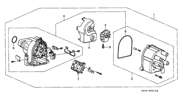 Distributor (TEC) for 2000 Honda Prelude #0