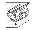 4K8833052C - Body: Door Shell for Audi: A7 Sportback, S7 Sportback Image