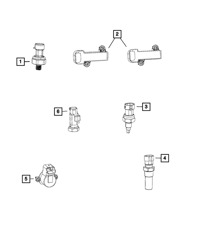 68133133AA - Electrical: Position Sensor for Ram: ProMaster 1500, ProMaster 2500, ProMaster 3500 Image