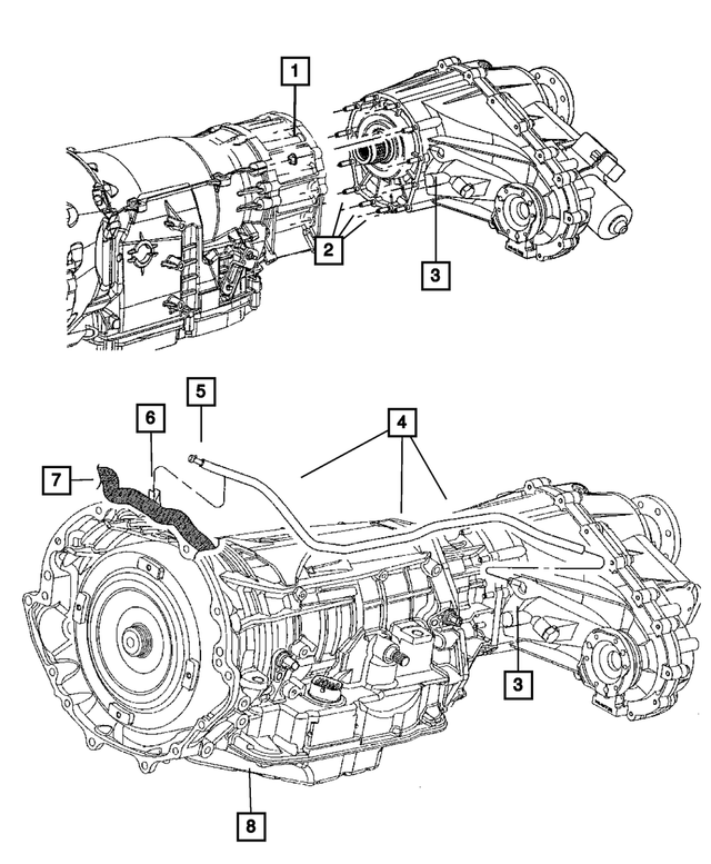 6507572AA - NV146; Transfer Case: Hex Nut And Washer for Mopar Image