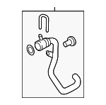 7P6122101K - : Upper Hose for Volkswagen: Touareg Image