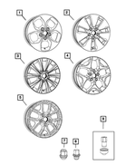 4721954AB - Wheels: Wheel Lock Set for Mopar Image