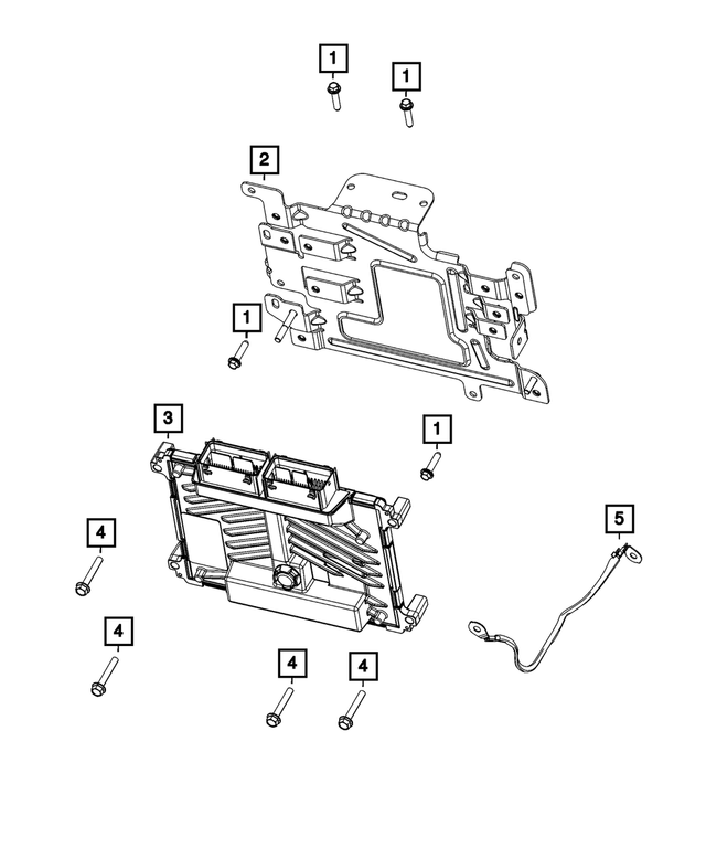 68286590AD - Electrical: Module Bracket for Mopar Image