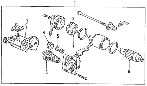 Starter for 2001 Acura Integra #0