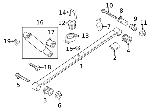 Rear Suspension for 2013 Ford Transit Connect #0